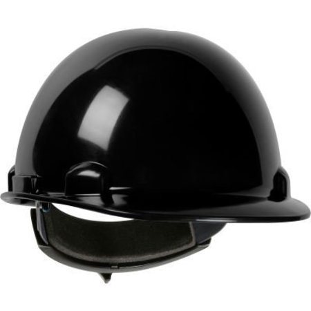 PIP Dynamic Dom Cap Style Dome Hard Hat HDPE Shell, 4-PT Suspension, Rachet Adjustment, Black 280-HP341R-11